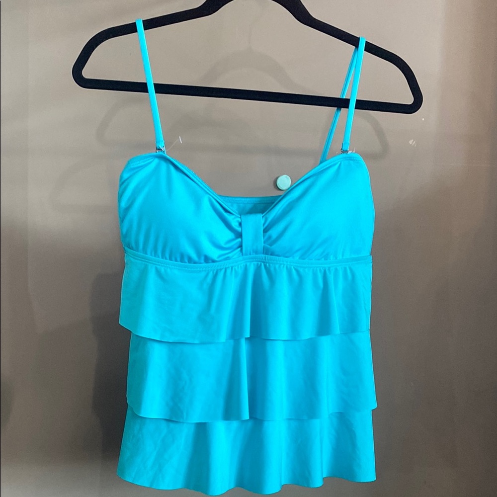 Kenneth Cole Reaction Tankini Swimsuit Top Separates Bathing Suit Large New 4/25
